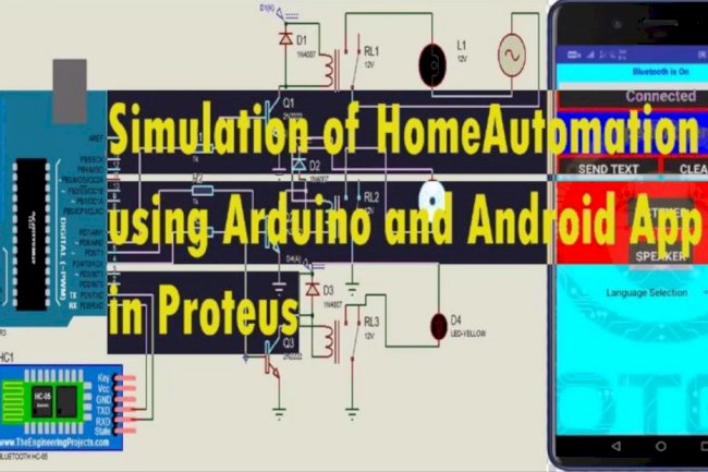 Simulation of Home Automation Project using Arduino and Android App in Proteus